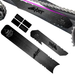 Bike Chain Guard Protector Bike Frame Decals Stickers For Frame Protection Bike From Collision Scratch Rhombic Design