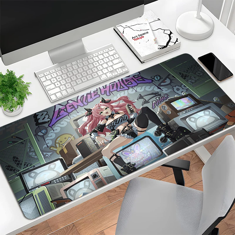 نيكول ديمارا-لوحة ماوس للألعاب ، إكسسوارات كمبيوتر مكتبي ، واقي مكتبي ، سجادة ألعاب أنيمي ، منطقة بلا زينات صفر