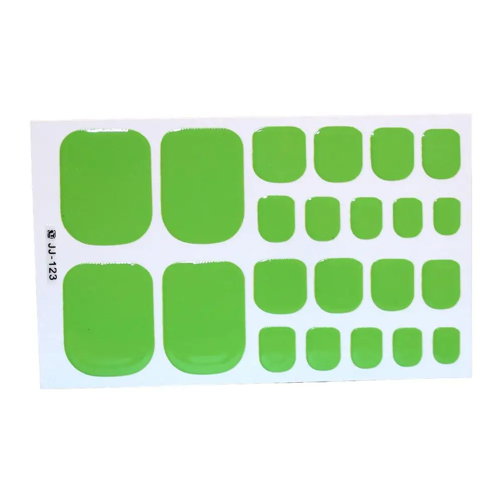 Bake Free Gel Nail Enhancement Sticker Waterproof 3D Color Gradient Full Sticker Nail Jump Color Sticker Solid Nail A4T7