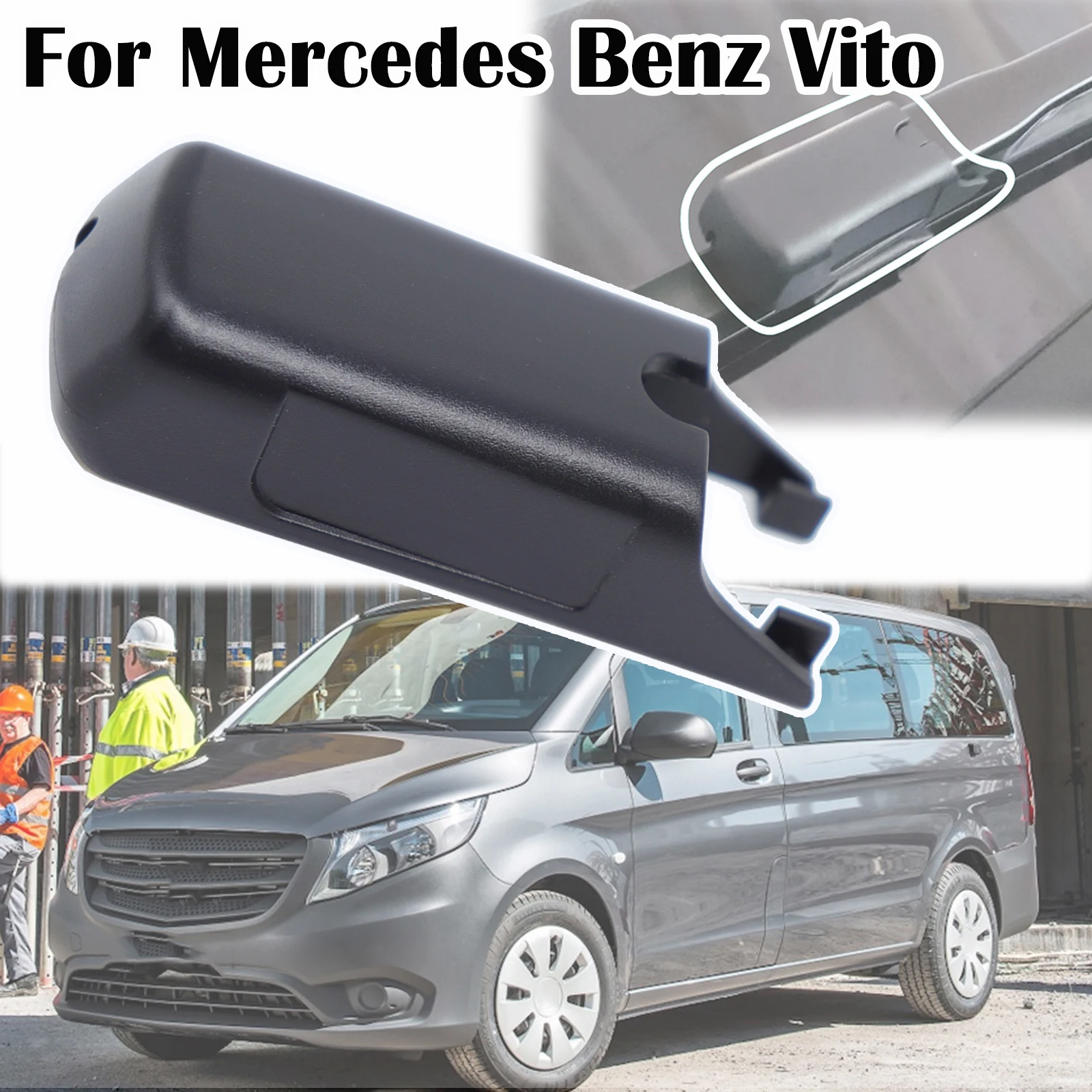 

Car Front Window Windscreen Wipers Arm Cover Cap Rocker Clip Nut For Benz Vito GLC-Class CLA-Class 2016 2017 2018 2019 2020 2021