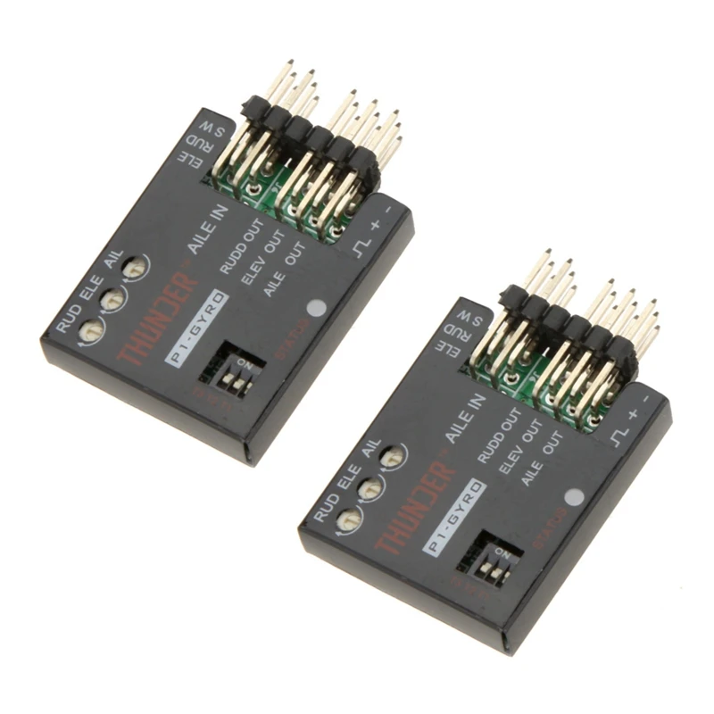 

2X P1-GYRO 3-Axis Flight Controller Stabilizer System Gyro For Fixed Flying Wing Black