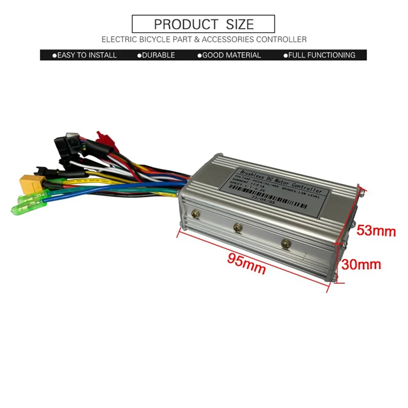 24V 36V 48V 250W 350W Three-Mode 6 Tubes Brushless 17A Controller Throttle Brake Kit with LED SW900 Display E-Bike Parts