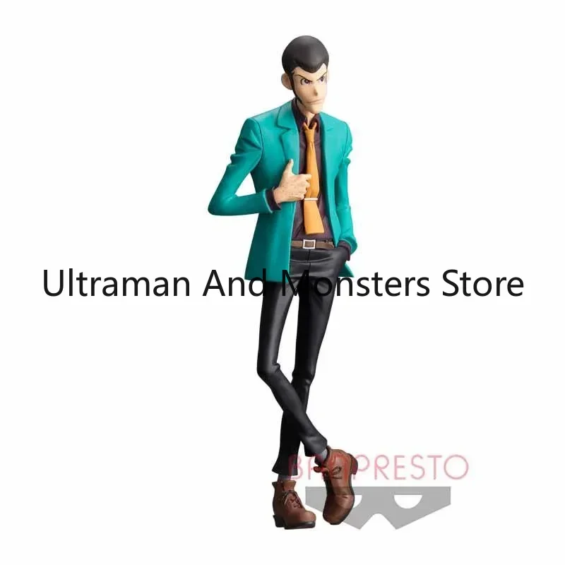 بانداي الأصلي أنيمي الشكل MSP لوبين III ألعاب شخصيات الحركة للأطفال هدية تحصيل نموذج الأخضر دعوى الحلي الدمى