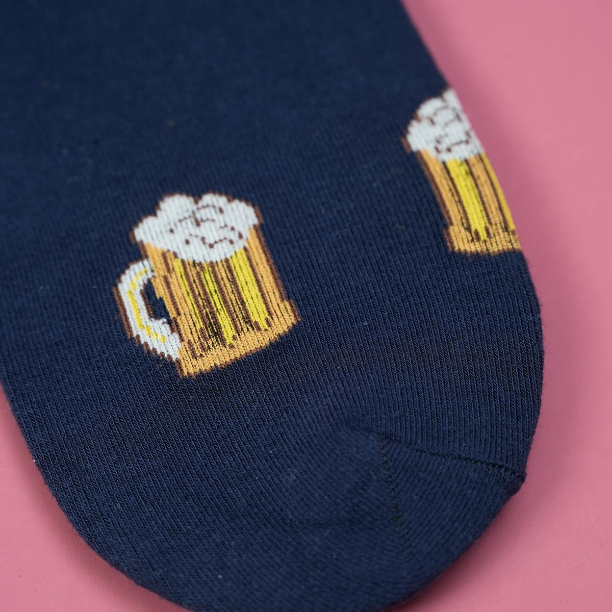 Chaussettes mi-mollet entièrement imprimées pour hommes, bière mousseuse de Rotterdam, tendance, créatives, trempées dans toutes les saisons, 1 paire