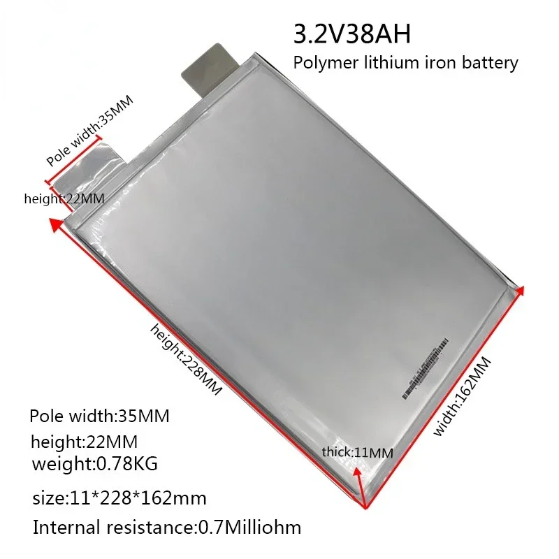 For lifepo4 pouch cells 38ah 46ah 50ah 63ah 68ah 72ah 78ah 3.7v lipo lithium polymer battery