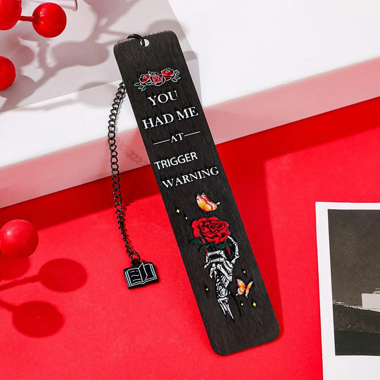 Dark Romance Bookmarks Book Page Holder Reading Accessory You Had Me At Trigger Warning Bookmark for Adults Avid Readers Club