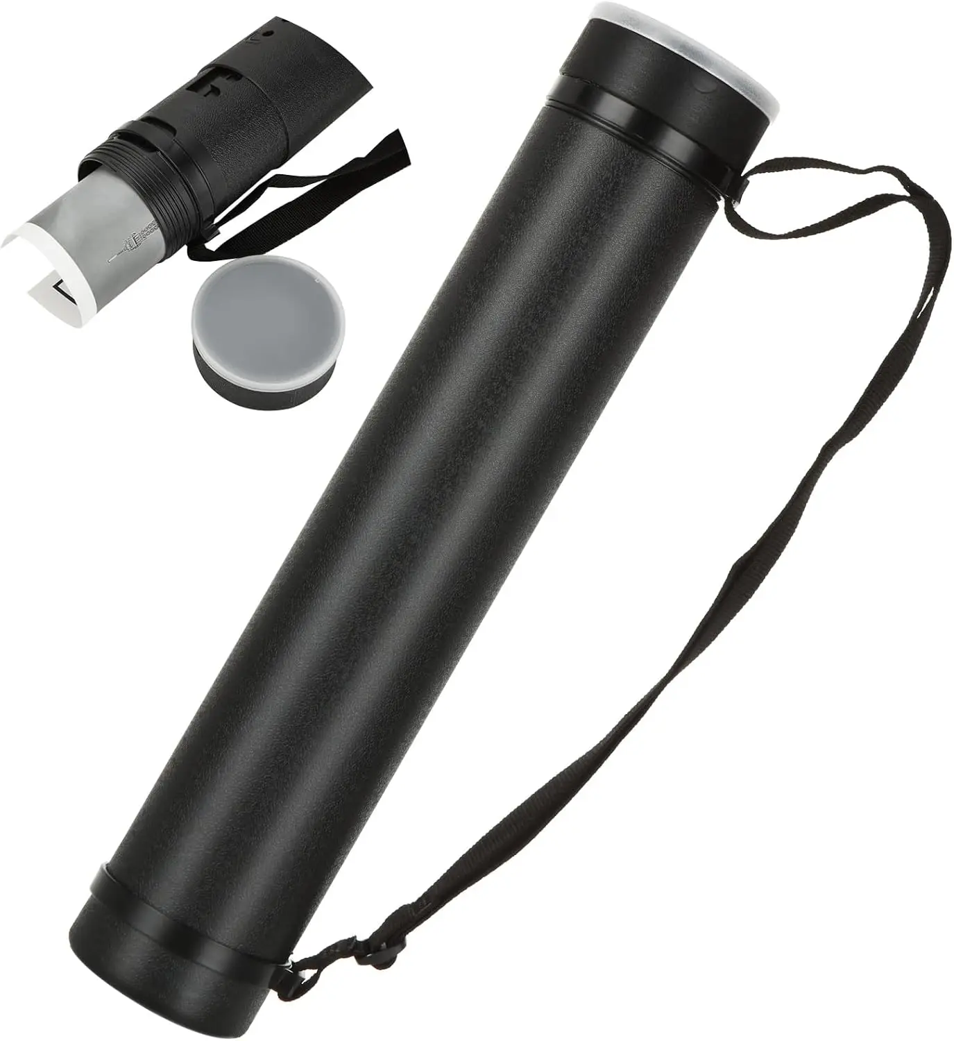 

1PC Extendable Poster Tube Expand from 17” to 27” with Shoulder Strap Portable Poster Document Storage Tube Artworks, Blueprints
