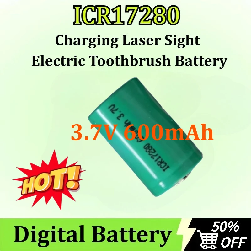 

Rechargeable Batteries For ICR17280 3.7V 600mAh Lithium Battery Charging Laser Sight Electric Toothbrush Digital Battery