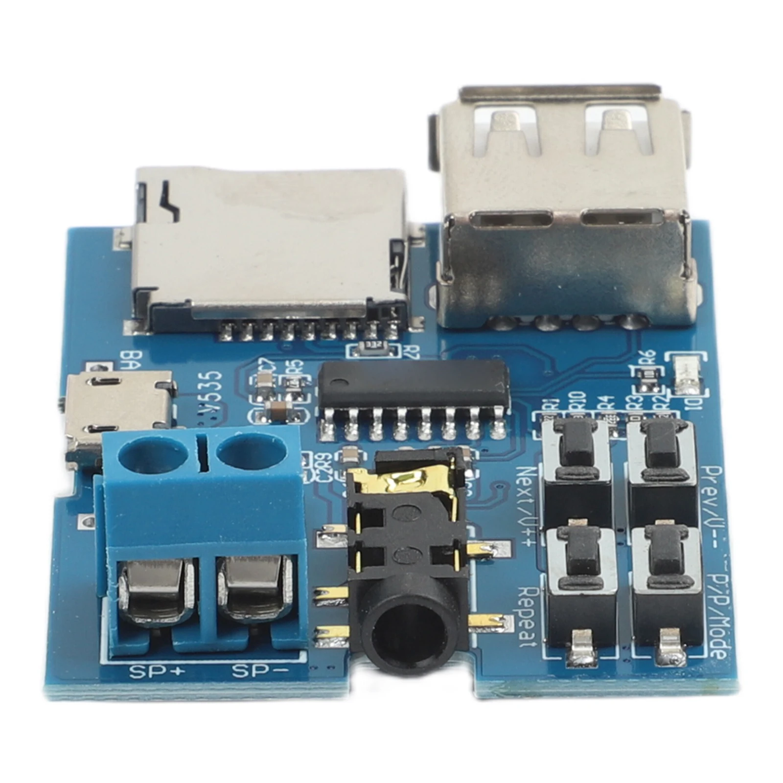 Space Saving MP3 Decoder Board Designed for Direct Use with TF Cards and U Disks No Additional Software Needed