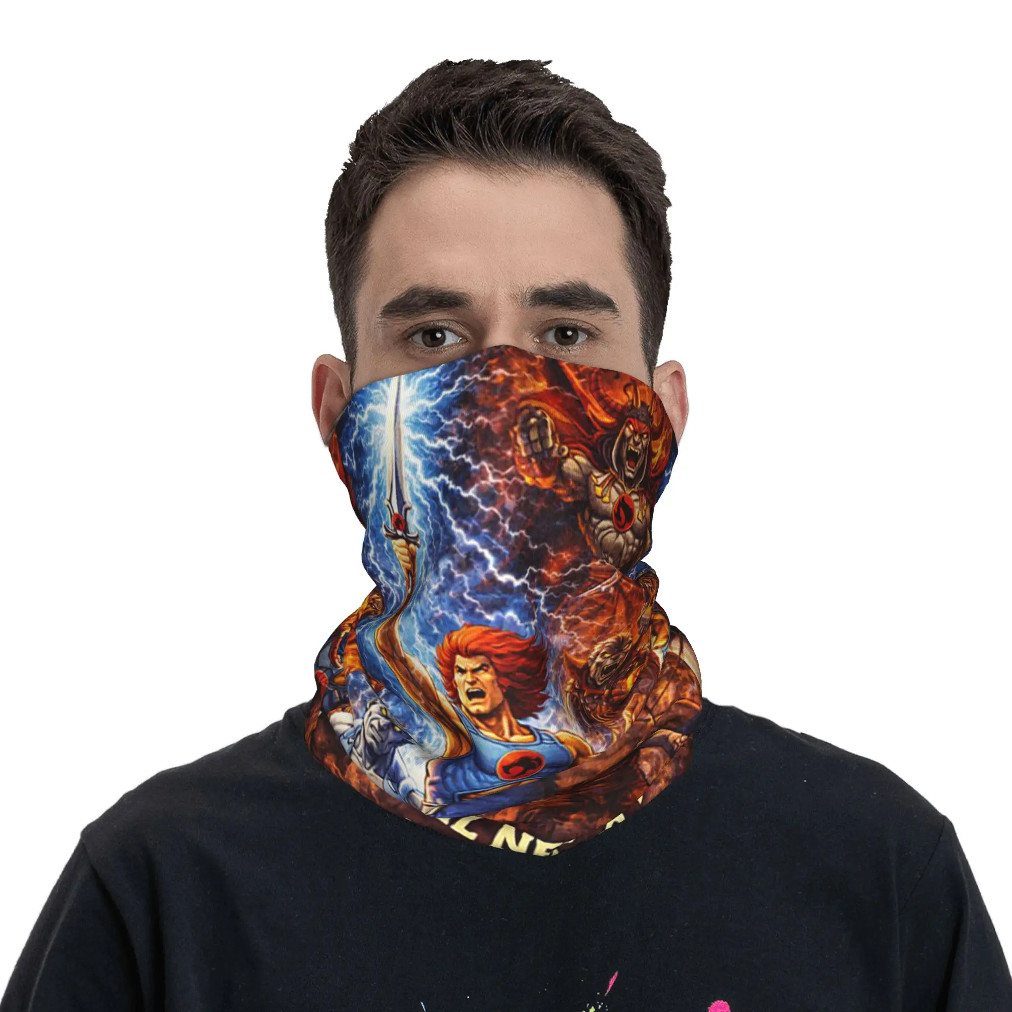 Thundercats Evil Never Rest Neither Do We Bandana Neck Cover Printed Wrap Scarf Warm Headwear Cycling Unisex Adult