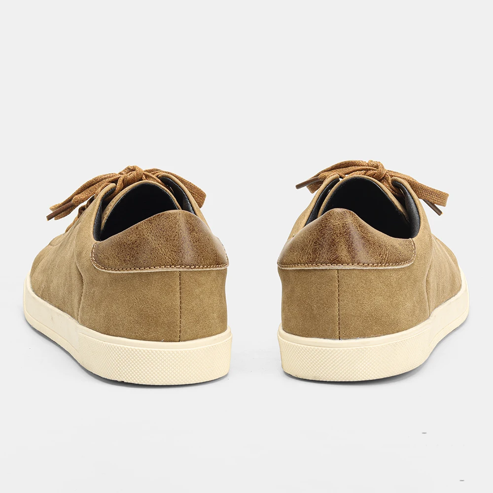 Herren-Sneaker und Freizeitschuhe mit Kontrast-Absatzverstärkung für Herren, Freizeitkleidung, Herrenschuhe, niedriger Schaft – Detail 10