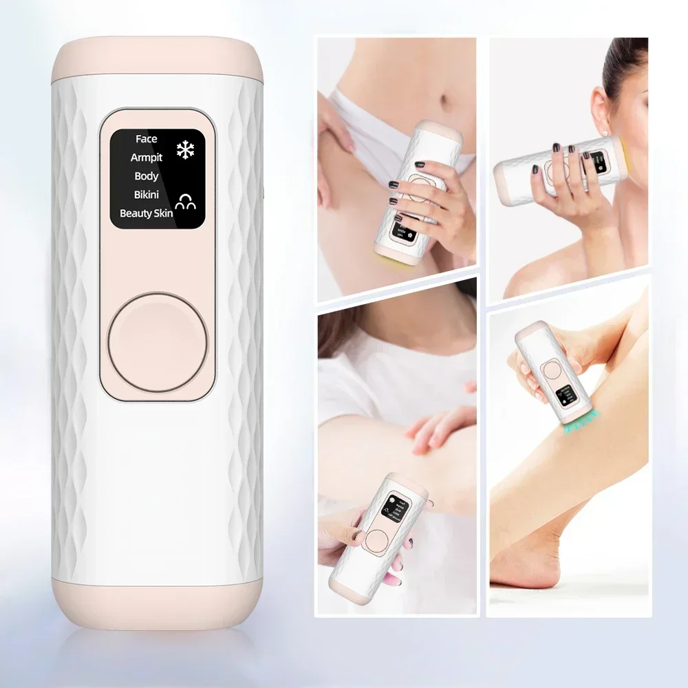 

Women and Man Electronic Permanent Painless Laser Hair Remover Ice Cooling IPL hair removal device for face and body