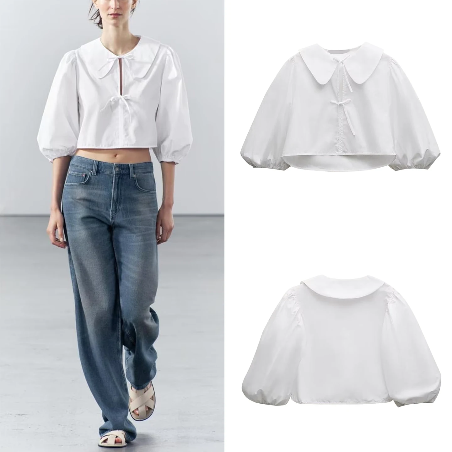 

Z Women's Faion Personali ort Sle Silk irt Versatile 2025 New Arrival Autumn Season Long Sve European Sle