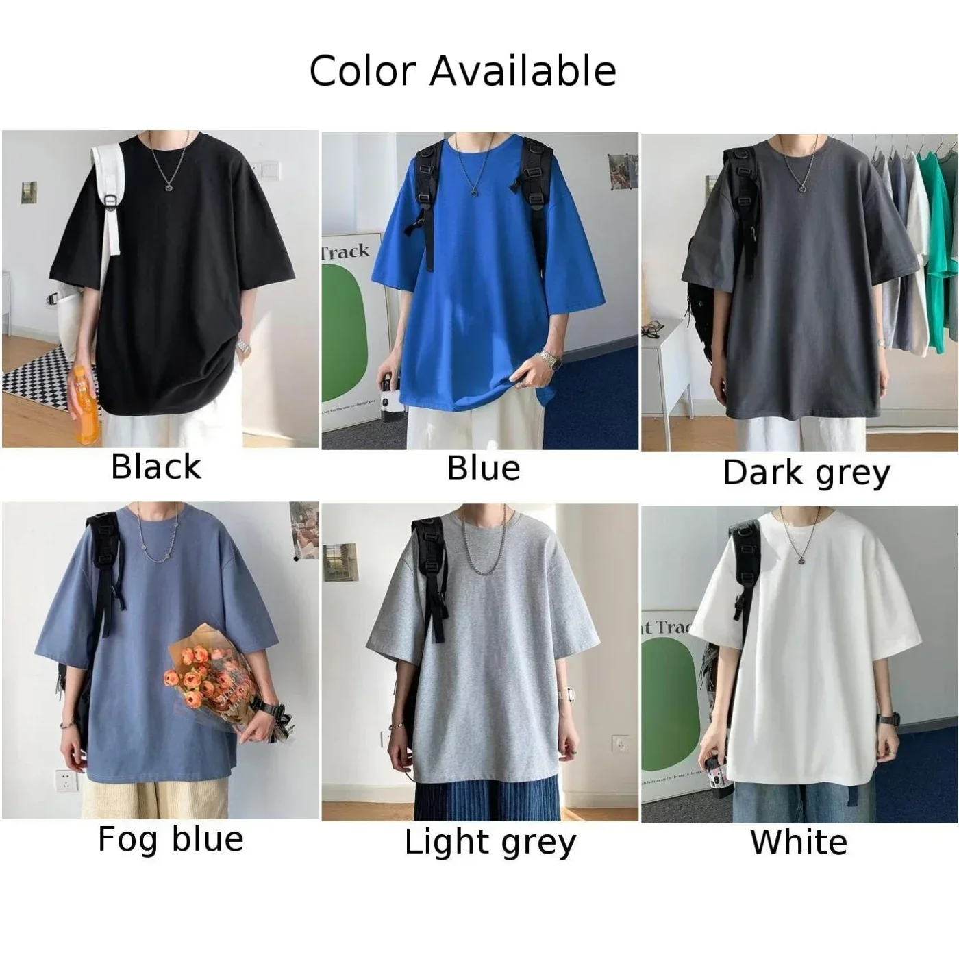 Comfy Fashion Beach T-Shirt Tops Men O Neck Oversized Solid T Shirt Summer Casual Wear Tee Comfortable Loose Tops