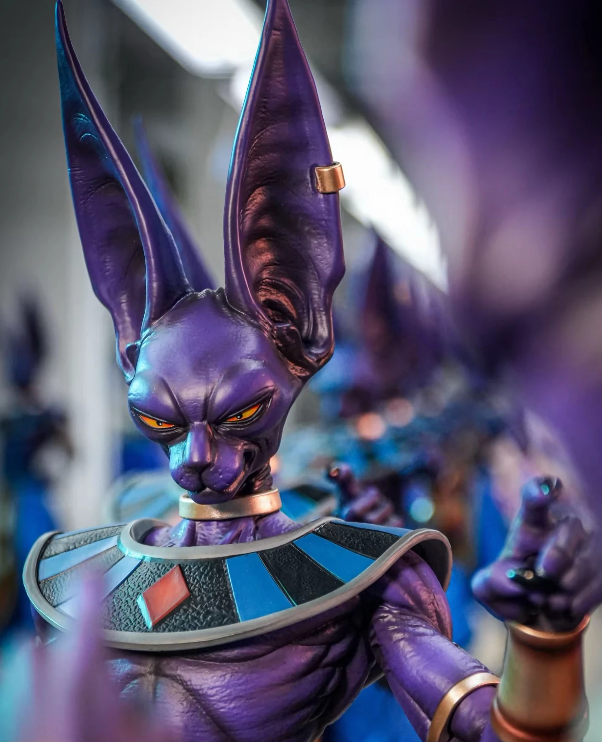 Figurka Beerusa z Dragon Ball Z, 50 cm, od JT Toys, figurka Beerusa Birusu, Bógów Zniszczenia, statuetka z PVC, model kolekcjonerski, dekoracja, prezent