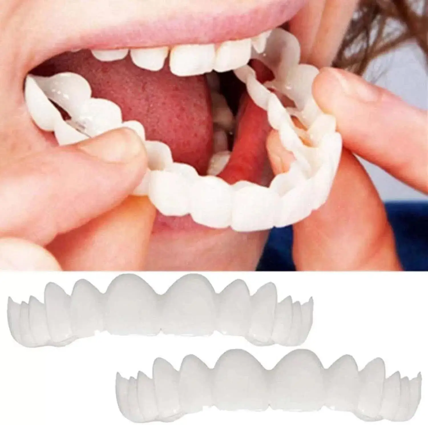 

newAdult Denture Set, Quick-Fit Dentures, Portable Dental Braces, Teeth Gap Decoration, Oral Hygiene Care CK848