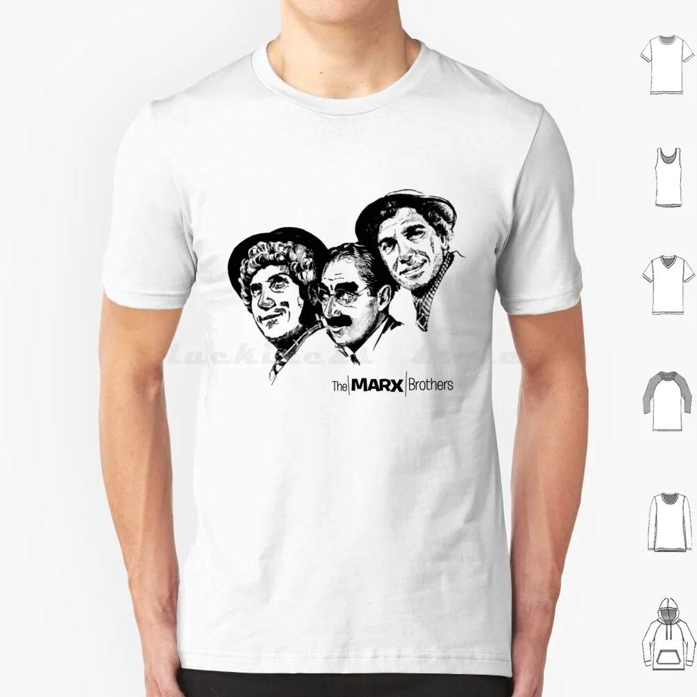 تي شيرت Mgm Marx Brothers بلون واحد مقاس كبير 100% قطن Spruce Tavern Marx Brothers Groucho Harpo Chico Zeppo Duck Soup