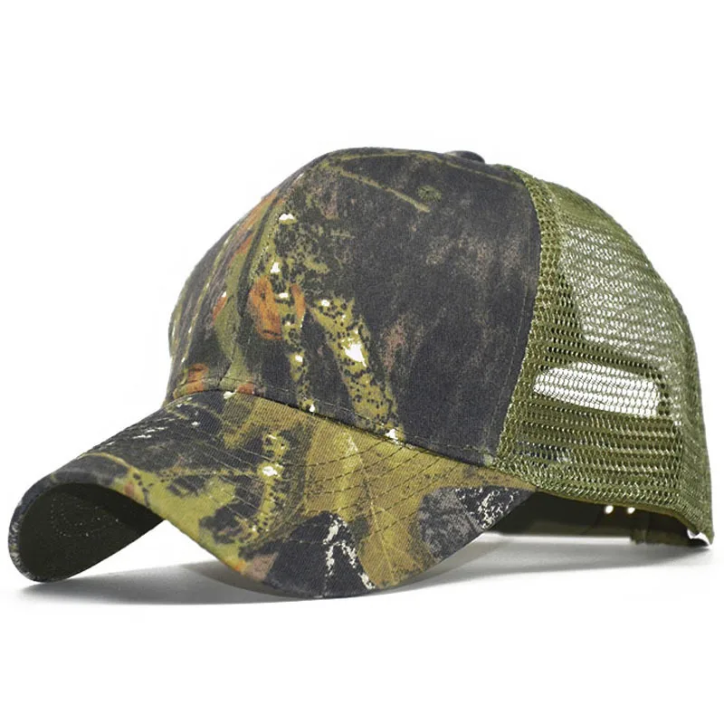 

Summer Hip Hop Fishing Camouflage Mesh Hat Outdoor Hiking Snapback Trucker Cap Baseball Cap