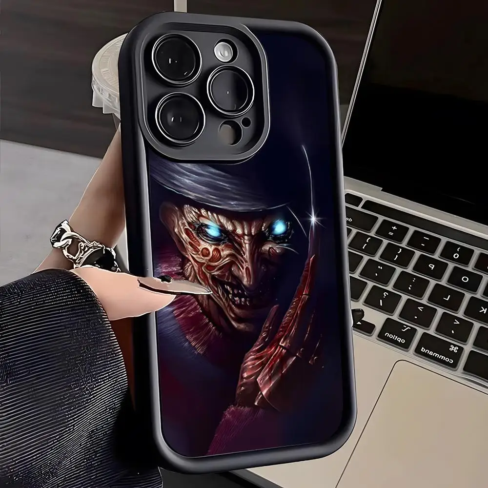 Freddy Krueger Phone Case For IPhone 16 Pro Max 15 Pro 14 Plus 13 12 11 XR XS Max X 7 8 Plus Soft TPU Back Cover