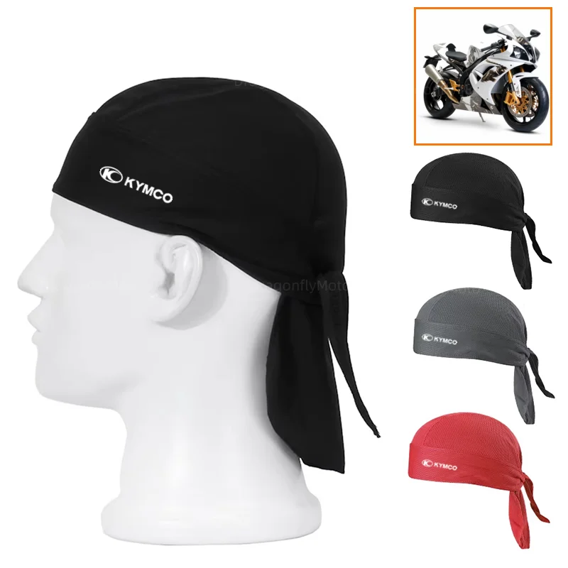 Summer Cycling Cap Quick Dry Breathable Pirate Hat For KYMCO Xciting 250 300 400 AK550 CT250 CT300 S400 Motorcycle Hat