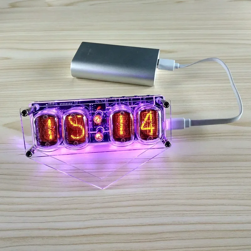 Nixie CLock Diy In12 In-12 Nixie Tube Pcba Kit Digital Clock Beautiful Gift,with or without tubes choosable