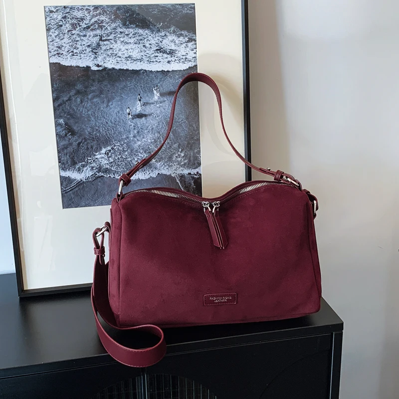 

Матовая ниша, сумка через плечо, высококачественная женская сумка-подушка, большая вместительная сумка на одно плечо