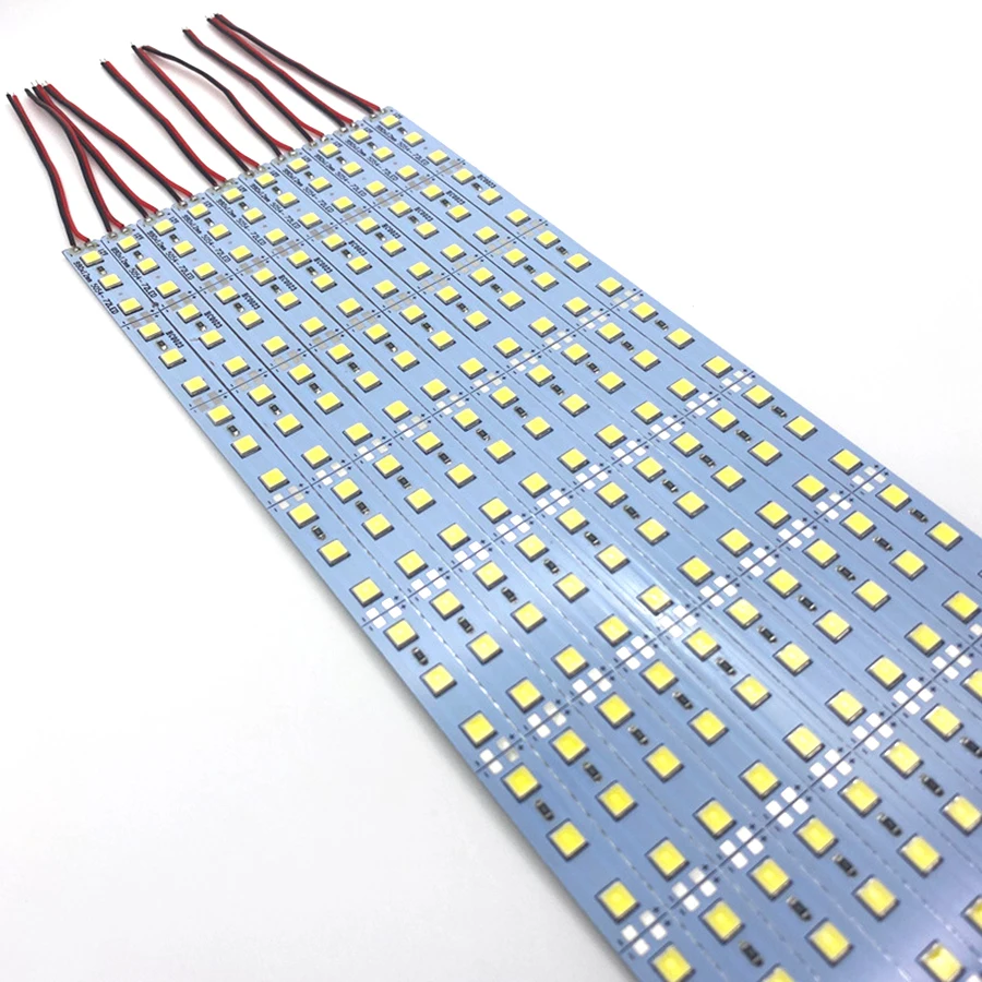 10PC Super Brightness DC 12V SMD 5054 LED Bar Light  Backlight 5050 Chip 3300LM 50cm 36leds 6500K Cool White for Channel Lette