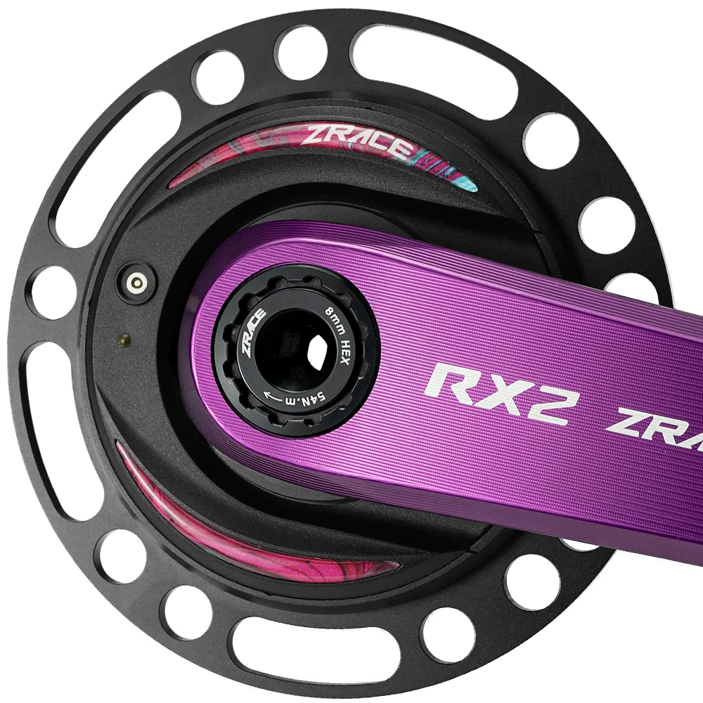 ZRACE RX2 Power Meter Crank, zeer nauwkeurige volledige CNC, DUB trapas, Power Crank, compatibel met zowel 110 BCD 4-arm / 5-arm