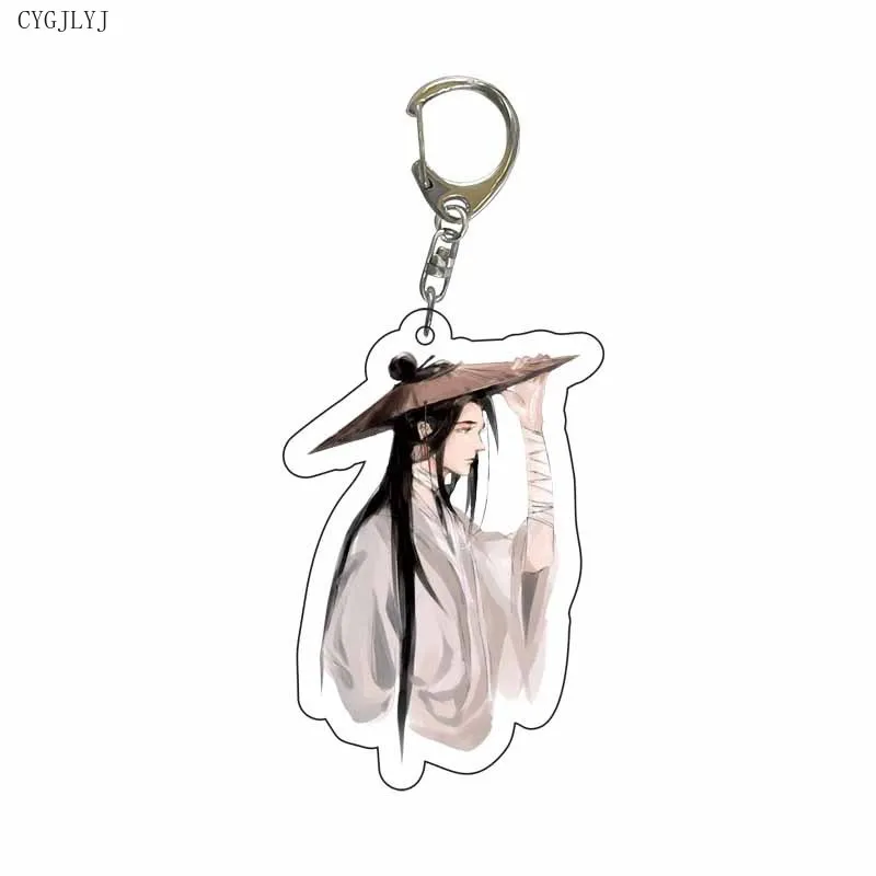 New Anime Tian Guan Ci Fu Keychain Acrylic Xie Lian Hua Cheng Figure Key Chain Mo Dao Zu Shi Chaveio For Children Birthday Gifts