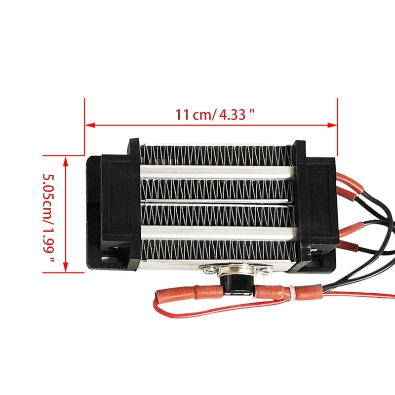 220V 300W PTC Heating Insulated PTC Ceramic Air Heater PTC Electric Fan Heater 10s Quickly Generate Heat Durable A0NC