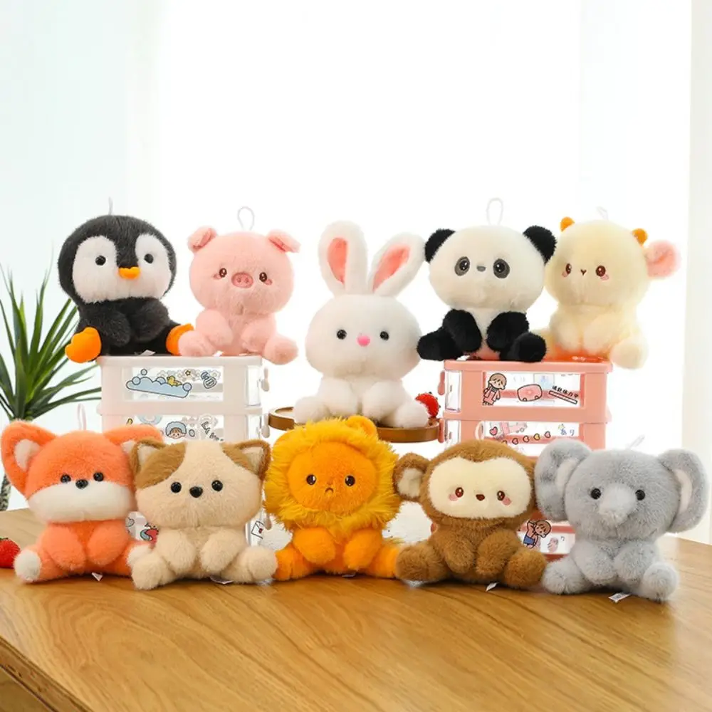 Coelho branco pequeno urso brinquedo de pelúcia cordeiro pequeno leão elefante boneca de pelúcia animal de estimação pequeno porco animal macaco boneca crianças presentes do feriado