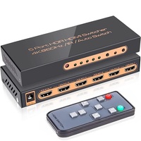 4K 60Hz HDMI-compatible Switch 5 In 1 Selector Splitter 5x1 Remote Control Auto Switch 18Gbps HDR10 Dolby Vision Atmos CEC UHD