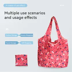 Fashion Printing Cabas Foldable Shopping Bags Environmental Protection Portable Grocery Bags