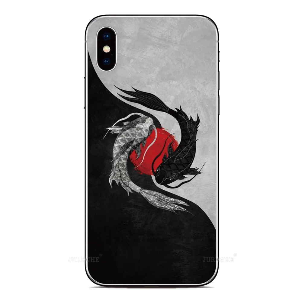 Japan Koi Fish Case For Motorola Moto G85 G84 5G G64 G64Y G54 G53 G13 G14 E13 E14 G24 G34 G04s 4G Nothing Phone 2A CMF 1 2 Cover