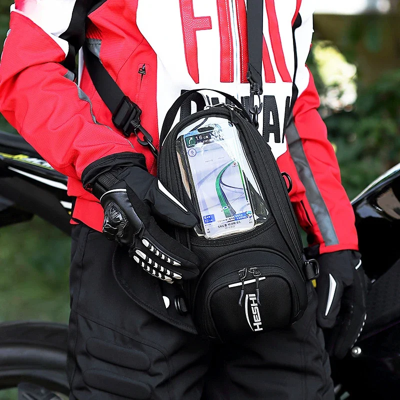 Pacote universal saco de tanque da motocicleta tela toque saco navegação do telefone celular grande capacidade armazenamento frete grátis capa chuva