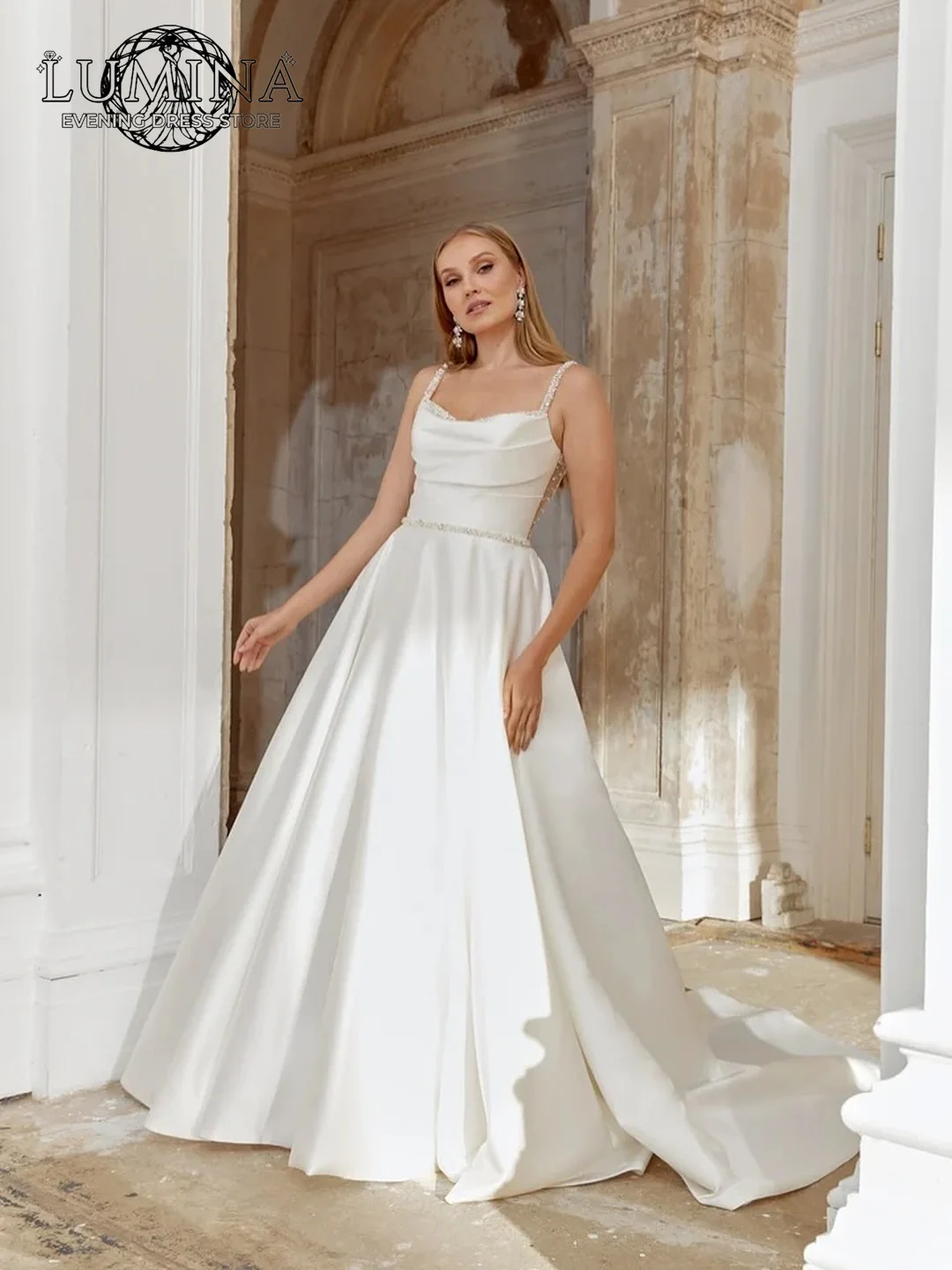 

Lumina Royal Blue Prom Dresses 2026 Luxury Prom Custom Made High Quality Evening Dresses for Special Occasions Thin Suspenders