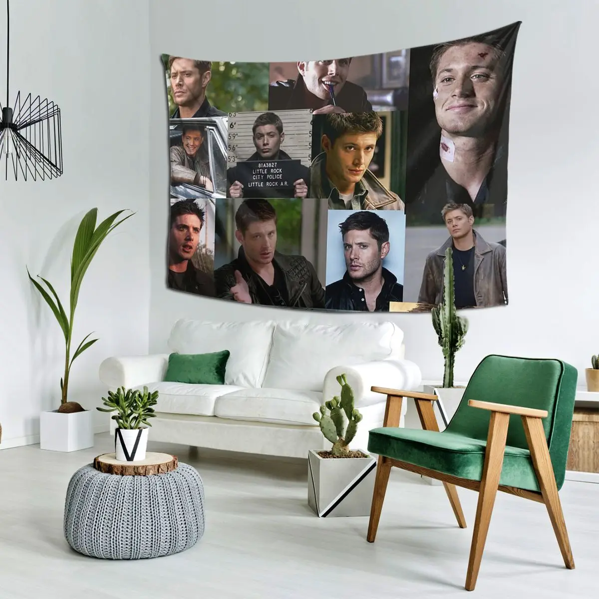 

Dean Winchester Tapestry Wall Hanging Aesthetic Home Decor Tapestries for Living Room Bedroom