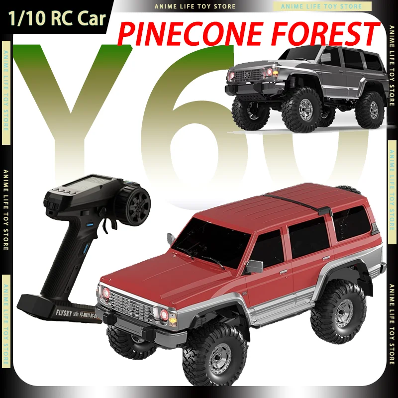

1/10 Pinecone Forest Tule Y60 RC Cars 2.4g Full Scale OffRoad Rock Crawle 4WD 18KM/H Climbing With Diff Lock Boy Birthday Gift