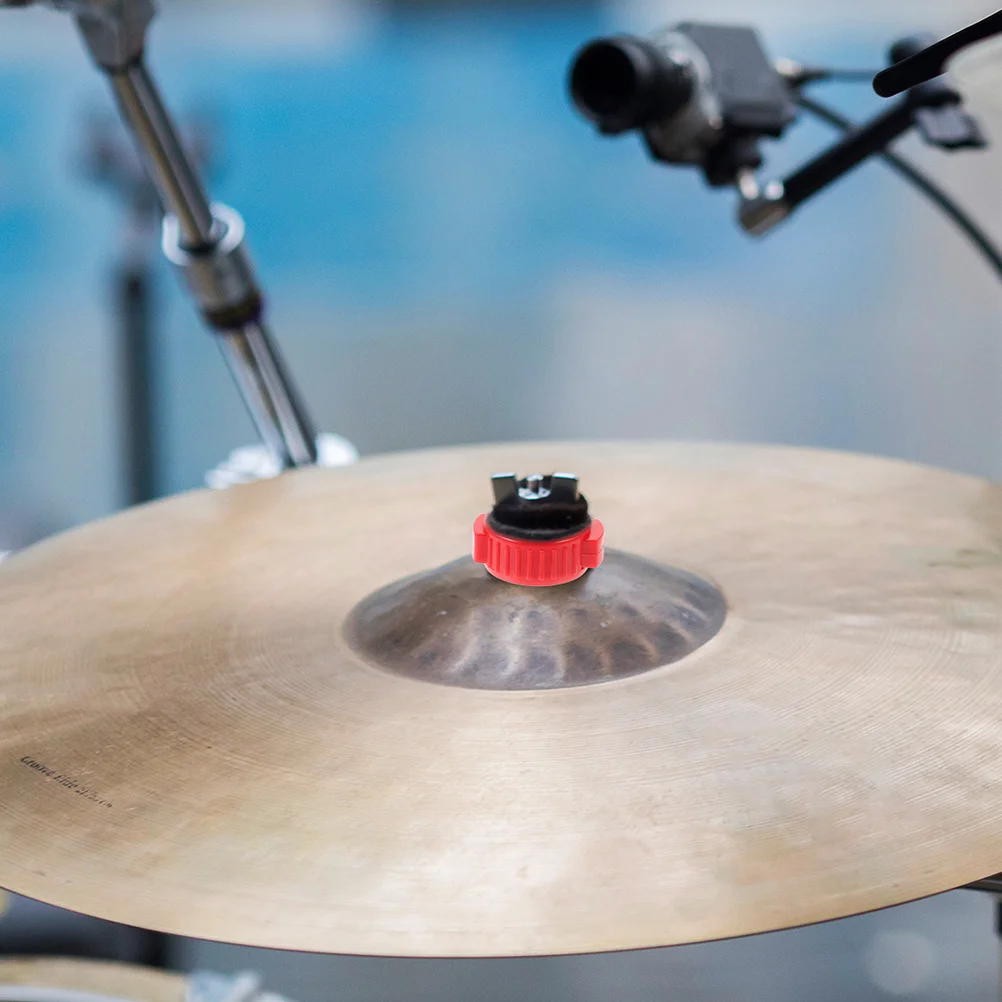 

6Pcs Drum Parts Quick Release Cymbal Nuts Red Plastic Lightweight Percussion Replacement Accessories Jazz Drum Kit