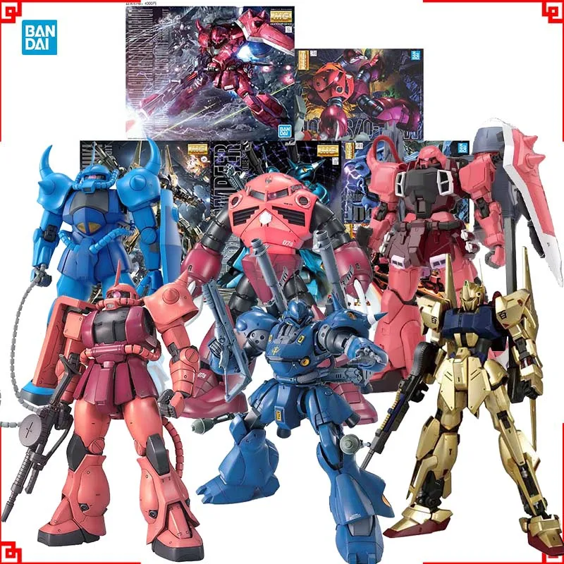 

Bandai Gundam Model Kit MG Char S Zaku 2 Gouf ZGok Gelgoog Kampfer Hyaku Shiki 2.0 Action Figure Gunpla Anime Figures Toys