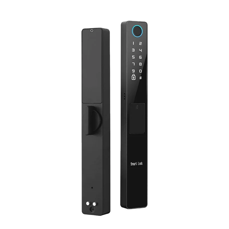New Style 5CM Wide Slim Bezel No Handle Straight TTLOCK Automatic Digital Combination Smart Door Lock