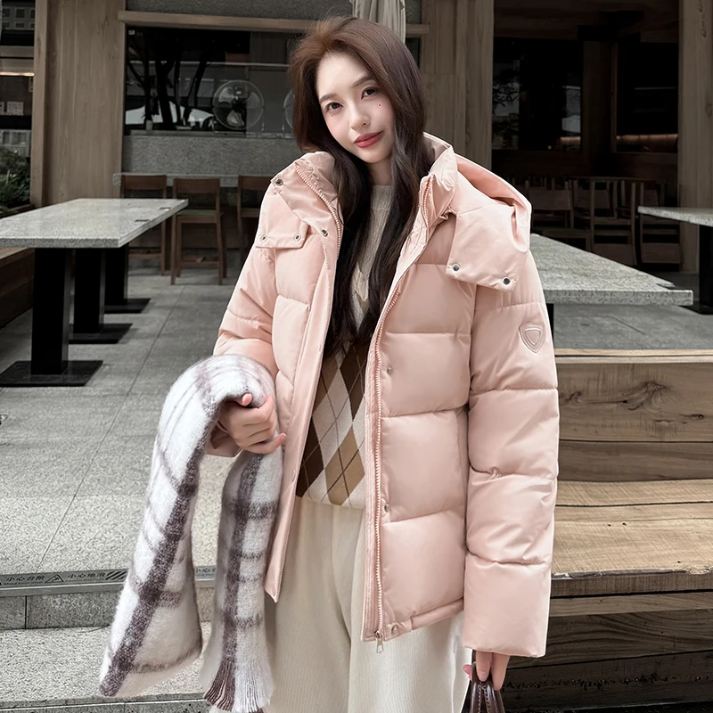 

Parkas Womens Para Dama Winter Polyamide Downfilled Double-Layered Multi-Pockets Concealed Protective Functional Hiking Business