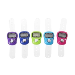 Finger Counter Digital LCD Electronic Finger Counter Manual Clicker Number Lap Counter for People Muslims