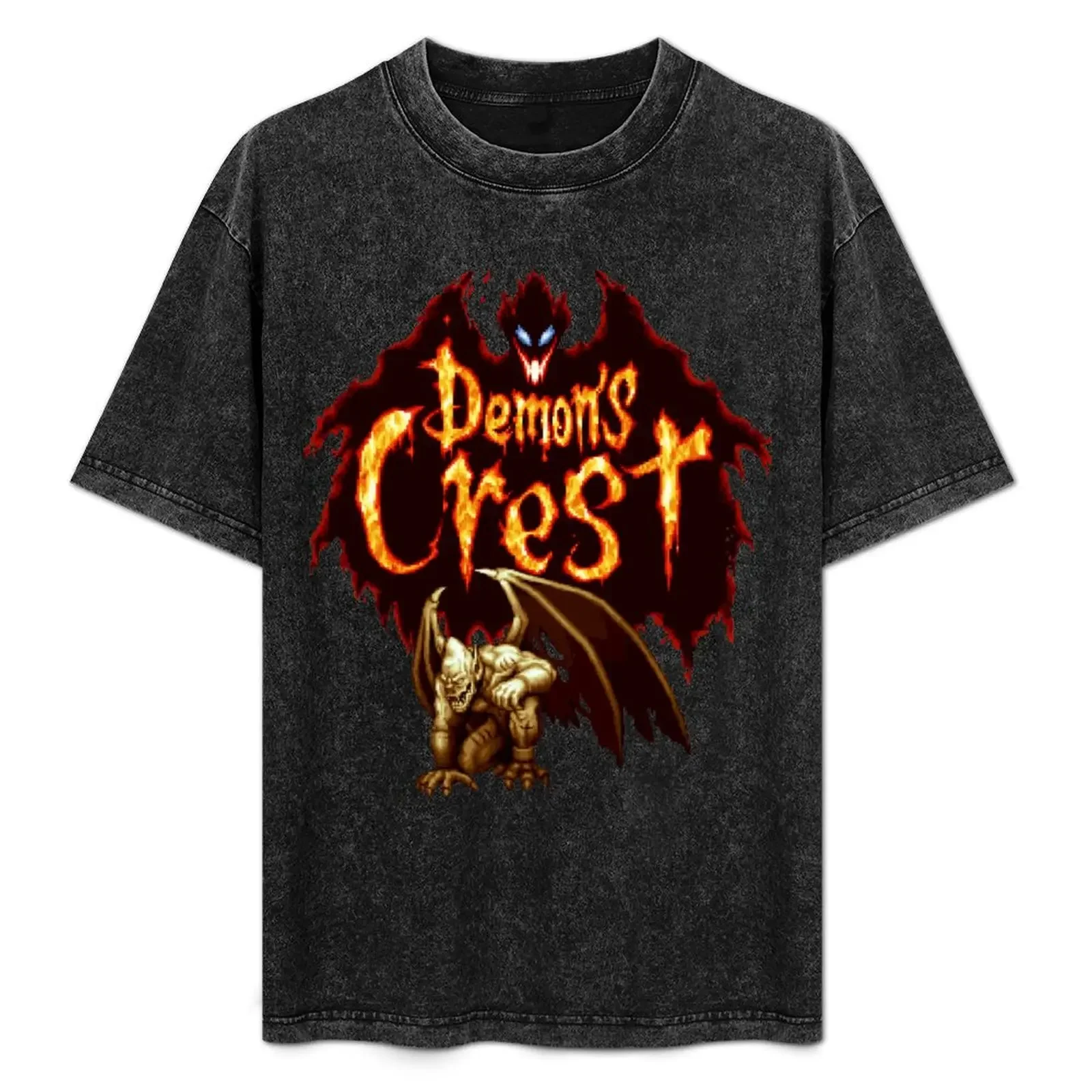

Demon's Crest Snes T-Shirt graphic tee shirt vintage clothes customizeds vintage anime shirt shirts men graphic