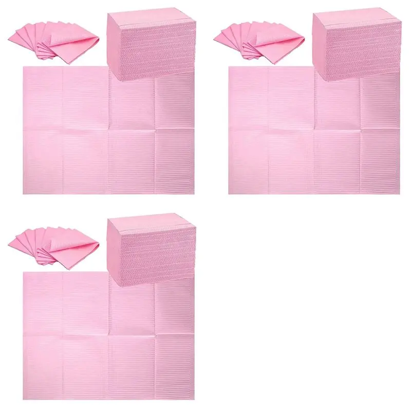 

【OFF-SHELF】375PCS Disposable Nail Art Table Towels Mat 13 X 17Inch Waterproof Nail Art Mat Paper Sheet Clean Pads Tattooing Pink