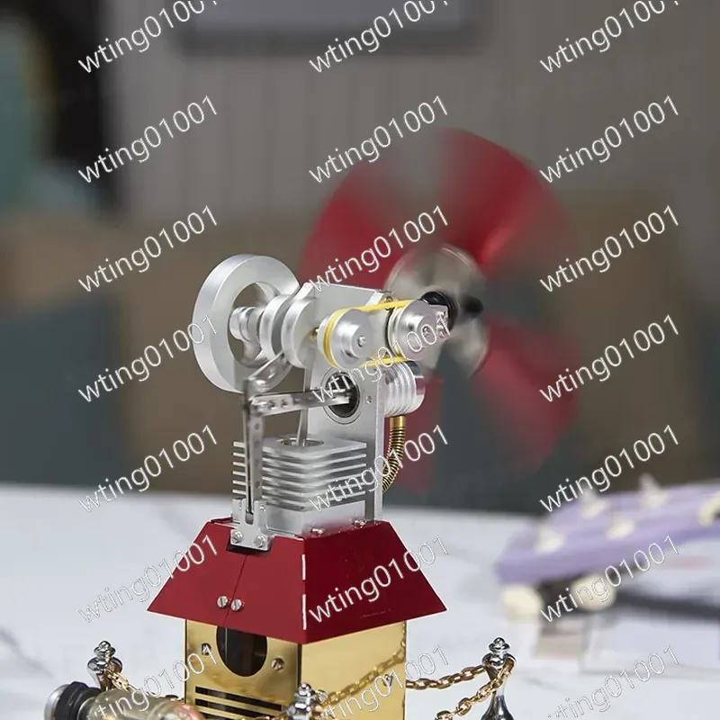 for Xuan Ke Sterling Engine Model External Combustion Handmade Metal Physics Puzzle Educational Experimental Technology Gift