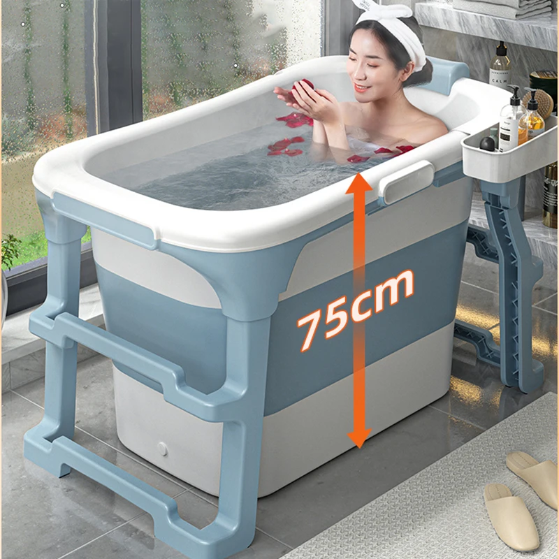 

Foot Bath Massage Inflatable Bathtubs Portable Shower Inflatable Spa Pool for Family Travel Piscina Familiar Bathroom DX50YT