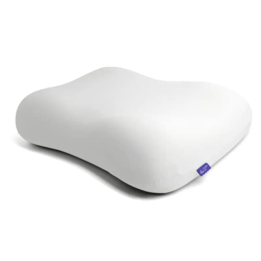 

Deep Sleep Pillow, Patented Ergonomic Contour Design for Side and Back Sleepers, Orthopedic Cervical Shape Gently Cradles Head