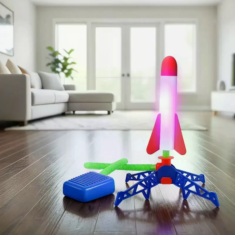 Foot Stepping Flying Rocket Cannon, Outdoor Soaring Rocket Toy for Children