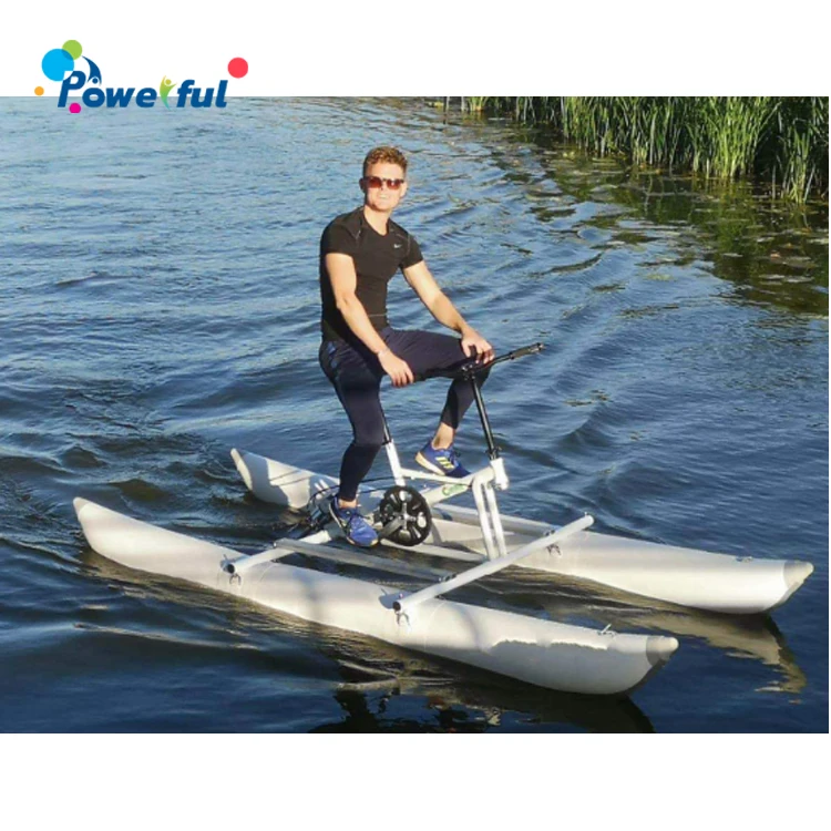 Inflatable Floating Waterbike Pedal Bicycle Water Bike